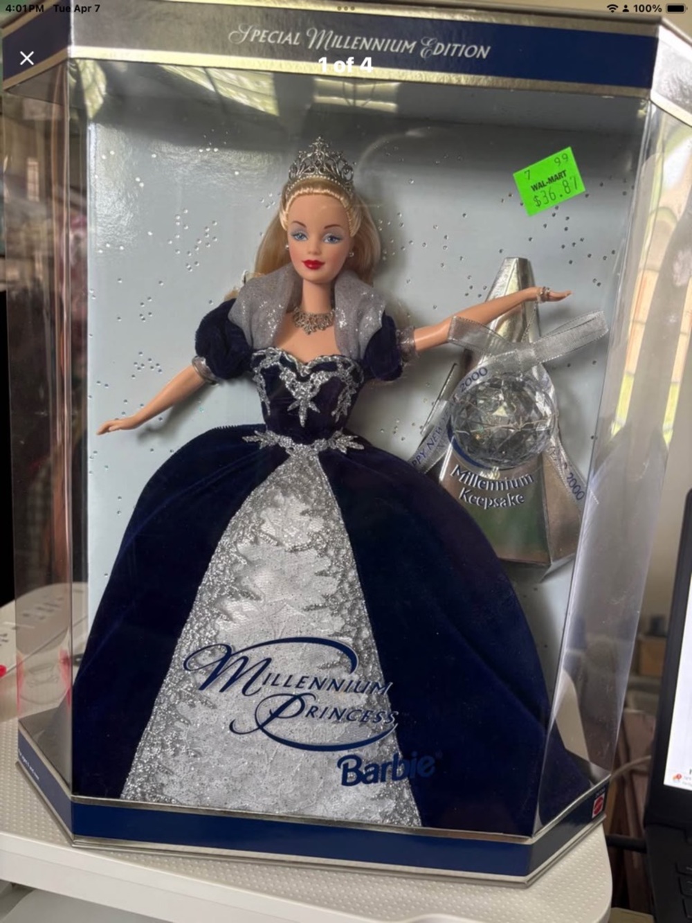 Barbie Millennium Princess Doll in Navy Blue & Silver - Special Edition
